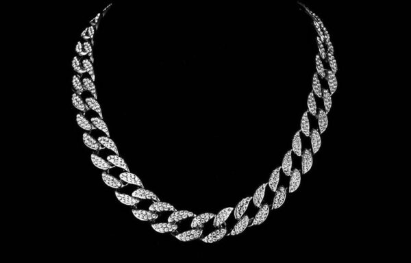 28″ Silver Cuban Chain
