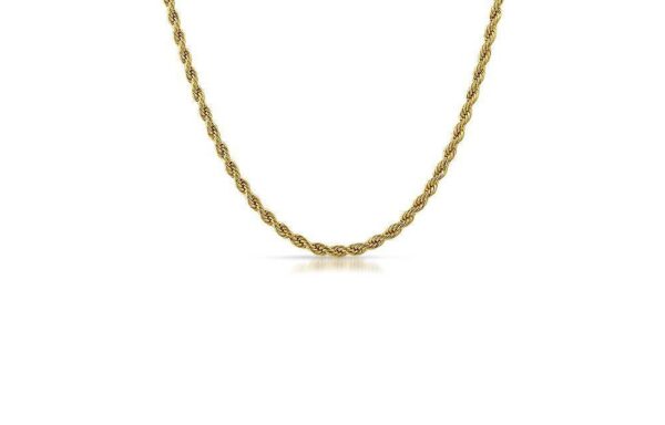 23″ Gold Rope Chain Necklace